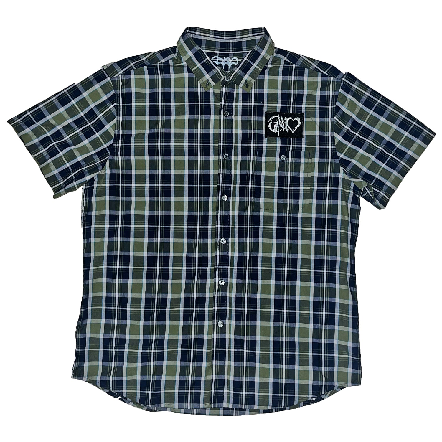1/1 GREEN PLAID BUTTON UP