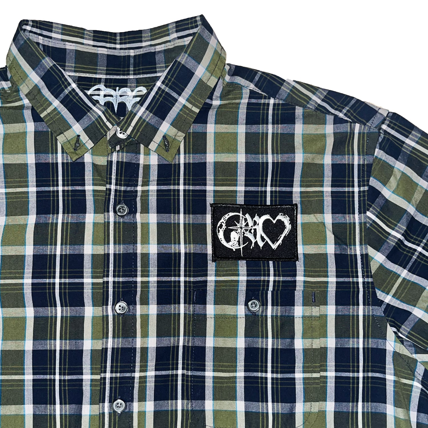 1/1 GREEN PLAID BUTTON UP